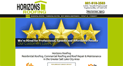Desktop Screenshot of horizonsroofing.com